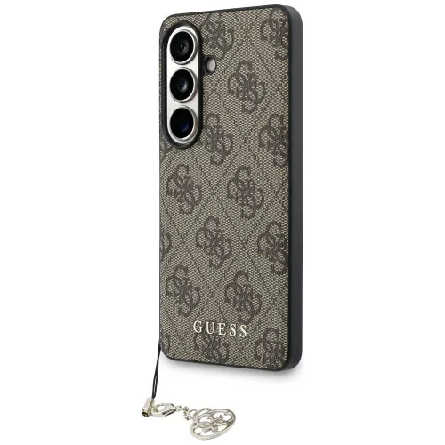 Guess - Keménytok 4G Klasszikus Logó Díszítővel (GUHMS26SGF4GBR) - Samsung Galaxy S26 - Barna