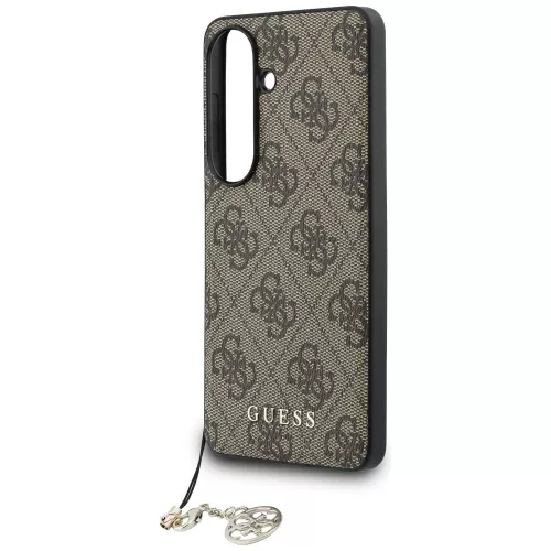 Guess - Keménytok 4G Klasszikus Logó Díszítővel (GUHMS26SGF4GBR) - Samsung Galaxy S26 - Barna