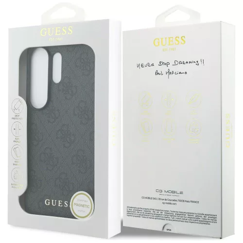 Guess - Keménytok 4G Klasszikus Logó Díszítővel (GUHMS26LGF4GGR) - Samsung Galaxy S26 Ultra - Fekete