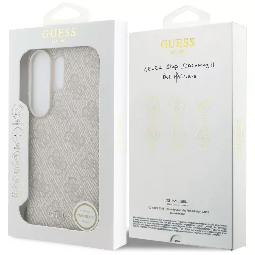 Guess - Keménytok 4G Klasszikus Logó Díszítővel (GUHMS26LGF4GPI) - Samsung Galaxy S26 Ultra - Rózsaszín