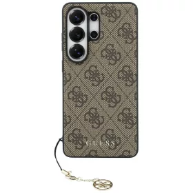  Guess - Keménytok 4G Klasszikus Logó Díszítővel (GUHMS26LGF4GBR) - Samsung Galaxy S26 Ultra - Barna