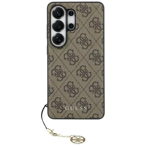 Guess - Keménytok 4G Klasszikus Logó Díszítővel (GUHMS26LGF4GBR) - Samsung Galaxy S26 Ultra - Barna