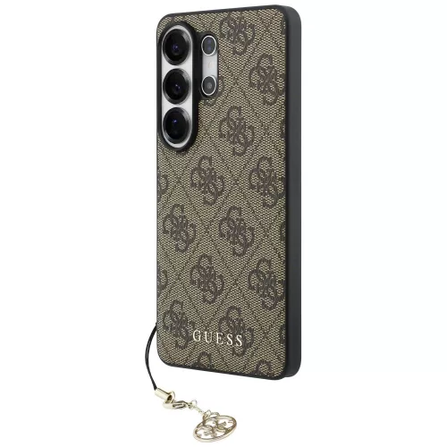 Guess - Keménytok 4G Klasszikus Logó Díszítővel (GUHMS26LGF4GBR) - Samsung Galaxy S26 Ultra - Barna