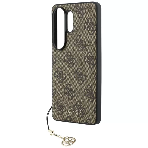 Guess - Keménytok 4G Klasszikus Logó Díszítővel (GUHMS26LGF4GBR) - Samsung Galaxy S26 Ultra - Barna
