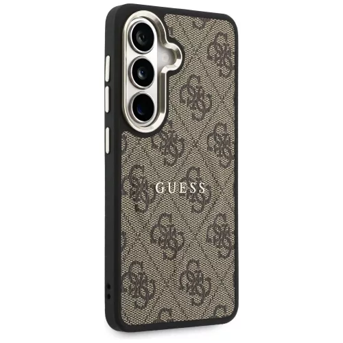 Guess - 4G Dombornyomott Gyűrű MagSafe (GUHMS26SP4MSEGCW) - Samsung Galaxy S26 - Barna