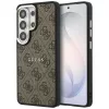 Guess - 4G Dombornyomott Gyűrű MagSafe (GUHMS26LP4MSEGCW) - Samsung Galaxy S26 Ultra - Barna
