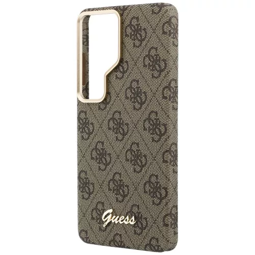 Guess - 4G Felirat MagSafe (GUHMS26S5P4FWMSW) - Samsung Galaxy S26 - Barna