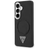 Guess - Dombornyomott Gyűrű Háromszög Logó MagSafe (GUHMS26SPSDTSCMK) - Samsung Galaxy S26 - Fekete