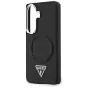 Guess - Dombornyomott Gyűrű Háromszög Logó MagSafe (GUHMS26SPSDTSCMK) - Samsung Galaxy S26 - Fekete