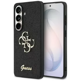   Guess - Rögzített Csillámos Nagy 4G Fém Logó (GUHCS26SHG4SGK) - Samsung Galaxy S26 - Fekete