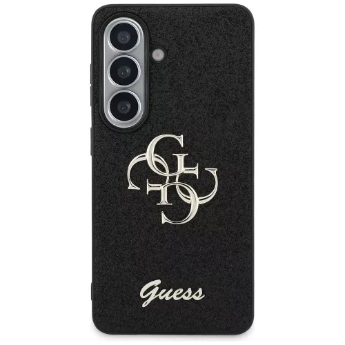 Guess - Rögzített Csillámos Nagy 4G Fém Logó (GUHCS26SHG4SGK) - Samsung Galaxy S26 - Fekete