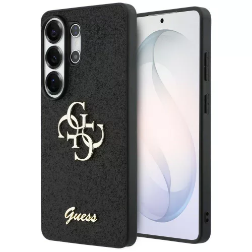 Guess - Rögzített Csillámos Nagy 4G Fém Logó (GUHCS26LHG4SGK) - Samsung Galaxy S26 Ultra - Fekete