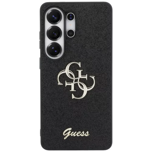Guess - Rögzített Csillámos Nagy 4G Fém Logó (GUHCS26LHG4SGK) - Samsung Galaxy S26 Ultra - Fekete