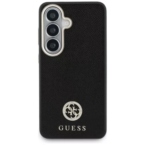 Guess - Strassz Kerek Logó MagSafe (GUHMS26SPGCRMDEK) - Samsung Galaxy S26 - Fekete