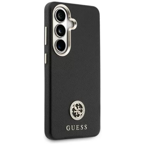 Guess - Strassz Kerek Logó MagSafe (GUHMS26SPGCRMDEK) - Samsung Galaxy S26 - Fekete