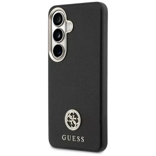 Guess - Strassz Kerek Logó MagSafe (GUHMS26SPGCRMDEK) - Samsung Galaxy S26 - Fekete