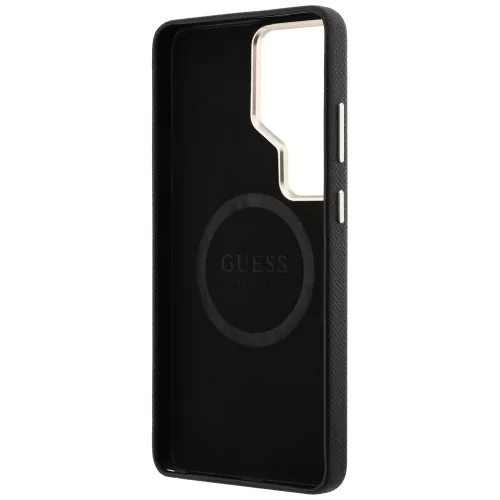Guess - Strassz Kerek Logó MagSafe (GUHMS26LPGCRMDEK) - Samsung Galaxy S26 Ultra - Fekete