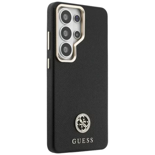 Guess - Strassz Kerek Logó MagSafe (GUHMS26LPGCRMDEK) - Samsung Galaxy S26 Ultra - Fekete