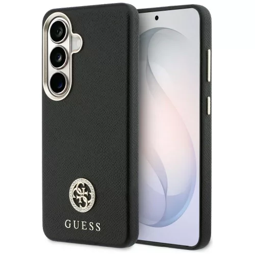 Guess - Strassz Kerek Logó MagSafe (GUHMS26MPGCRMDEK) - Samsung Galaxy S26 Plus - Fekete