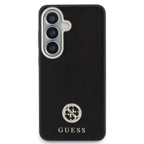 Guess - Strassz Kerek Logó MagSafe (GUHMS26MPGCRMDEK) - Samsung Galaxy S26 Plus - Fekete