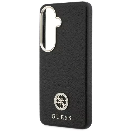 Guess - Strassz Kerek Logó MagSafe (GUHMS26MPGCRMDEK) - Samsung Galaxy S26 Plus - Fekete