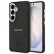 Guess - Saffiano Bazsarózsás Dombornyomott Gyűrű MagSafe (GUHMS26SPSAMSECK) - Samsung Galaxy S26 - Fekete