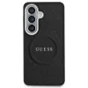 Guess - Saffiano Bazsarózsás Dombornyomott Gyűrű MagSafe (GUHMS26SPSAMSECK) - Samsung Galaxy S26 - Fekete