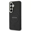 Guess - Saffiano Bazsarózsás Dombornyomott Gyűrű MagSafe (GUHMS26SPSAMSECK) - Samsung Galaxy S26 - Fekete