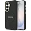 Guess - Saffiano Bazsarózsás Dombornyomott Gyűrű MagSafe (GUHMS26MPSAMSECK) - Samsung Galaxy S26 Plus - Fekete