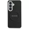 Guess - Saffiano Bazsarózsás Dombornyomott Gyűrű MagSafe (GUHMS26MPSAMSECK) - Samsung Galaxy S26 Plus - Fekete
