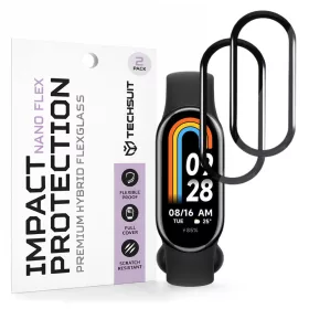   Techsuit - Nano Flex (2 pack) - Xiaomi Mi Band 8 / 8 NFC - Black