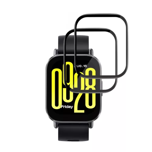 Techsuit - Nano Flex (2 pack) - Xiaomi Redmi Watch 5 Active - Black