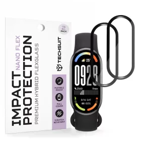 Techsuit - Nano Flex (2 pack) - Xiaomi Smart Band 10 - Black
