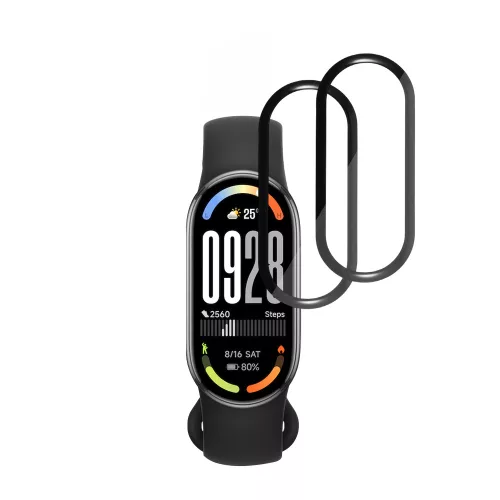 Techsuit - Nano Flex (2 pack) - Xiaomi Smart Band 10 - Black