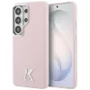Karl Lagerfeld - Wrapped Grained Leather with K Head Logo MagSafe (KLHMS26L5PGFKHGP) - Samsung Galaxy S26 Ultra - Pink