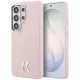 Karl Lagerfeld - Wrapped Grained Leather with K Head Logo MagSafe (KLHMS26L5PGFKHGP) - Samsung Galaxy S26 Ultra - Pink