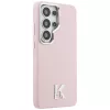 Karl Lagerfeld - Wrapped Grained Leather with K Head Logo MagSafe (KLHMS26L5PGFKHGP) - Samsung Galaxy S26 Ultra - Pink