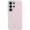 Karl Lagerfeld - Wrapped Grained Leather with K Head Logo MagSafe (KLHMS26L5PGFKHGP) - Samsung Galaxy S26 Ultra - Pink