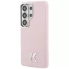 Karl Lagerfeld - Wrapped Grained Leather with K Head Logo MagSafe (KLHMS26L5PGFKHGP) - Samsung Galaxy S26 Ultra - Pink