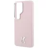 Karl Lagerfeld - Wrapped Grained Leather with K Head Logo MagSafe (KLHMS26L5PGFKHGP) - Samsung Galaxy S26 Ultra - Pink