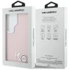 Karl Lagerfeld - Wrapped Grained Leather with K Head Logo MagSafe (KLHMS26L5PGFKHGP) - Samsung Galaxy S26 Ultra - Pink