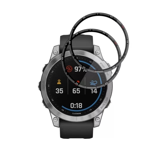 Techsuit - Nano Flex (2 pack) - Garmin Fenix 7 - Black