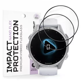 Techsuit - Nano Flex (2 pack) - Garmin Fenix 8 43mm - Black