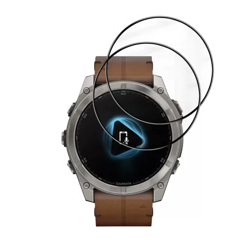 Techsuit - Nano Flex (2 pack) - Garmin Fenix 8 / Fenix 8 Pro 51mm - Black