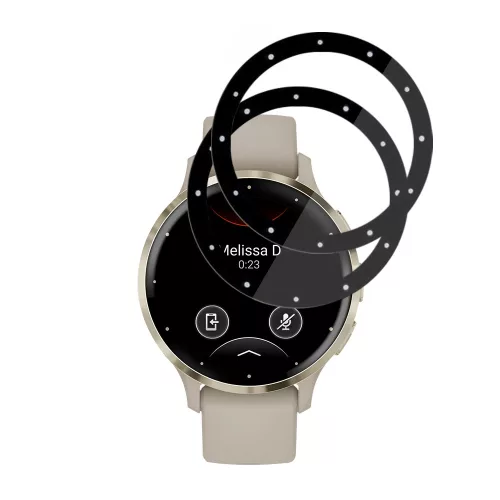 Techsuit - Nano Flex (2 pack) - Garmin Venu 3S - Black