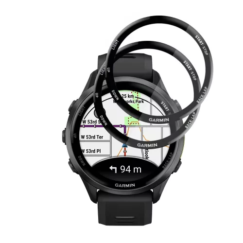Techsuit - Nano Flex (2 pack) - Garmin Forerunner 970 / Forerunner 570 47mm - Black