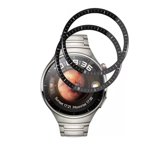 Techsuit - Nano Flex (2 pack) - Huawei Watch 4 Pro - Black