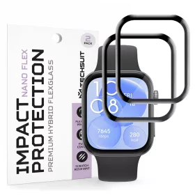 Techsuit - Nano Flex (2 pack) - Huawei Watch Fit 3 - Black