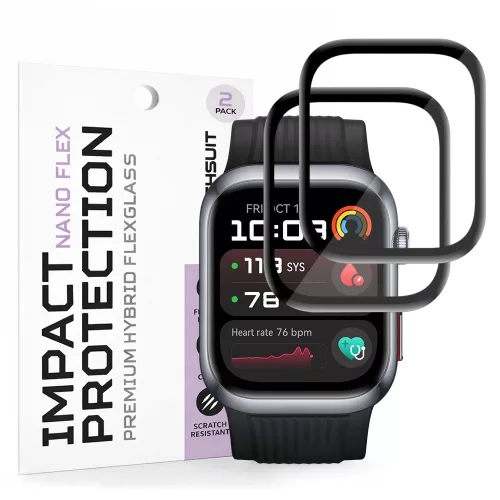Techsuit - Nano Flex (2 pack) - Huawei Watch D2 - Black