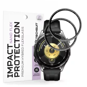   Techsuit - Nano Flex (2 pack) - Huawei Watch GT 6 46mm - Black